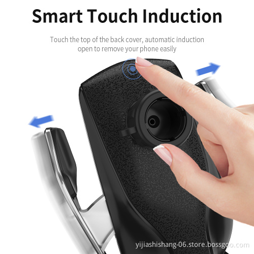 Amazon Hot Selling Wireless Car Charger 360 Degree Rotation Charging Automatic Clamping